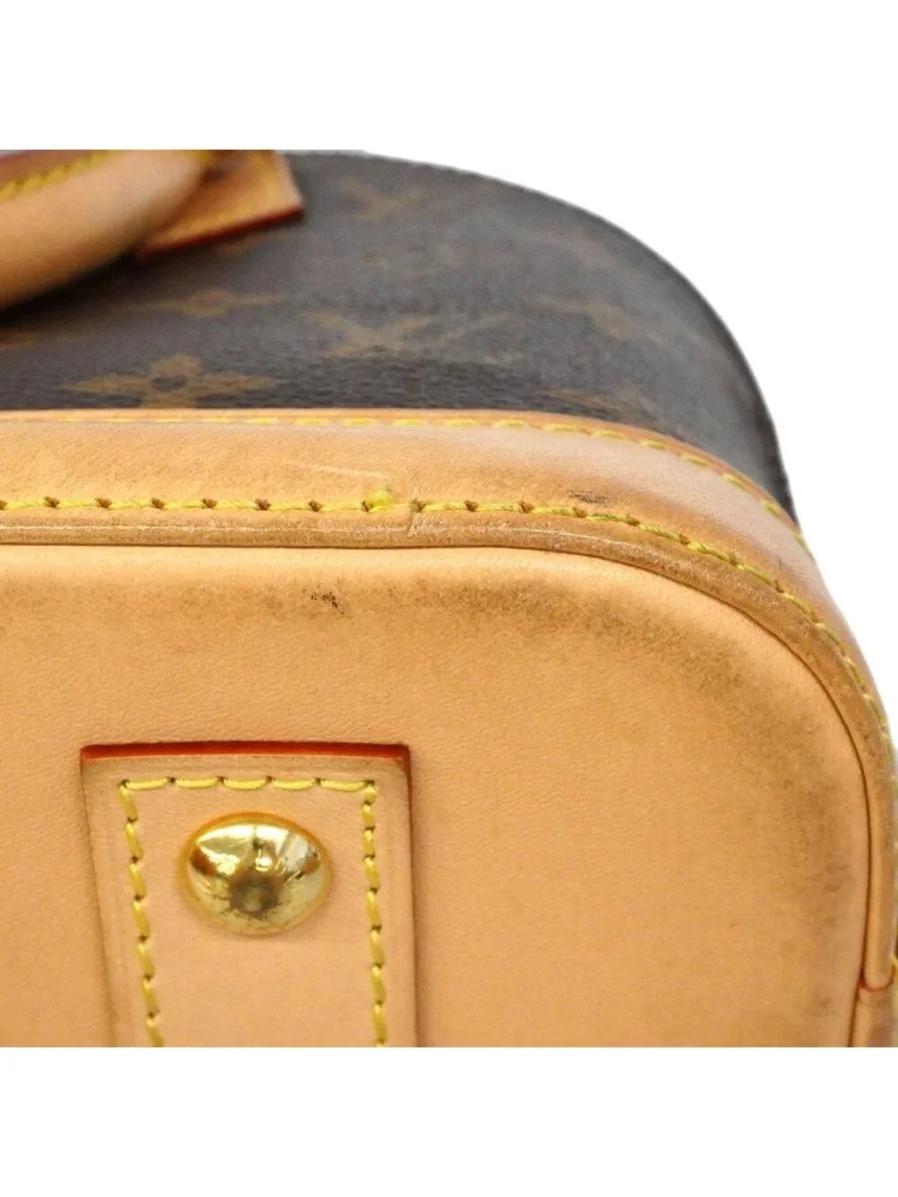 Louis Vuitton Handbag Monogram Alma BB Brown 2-Way